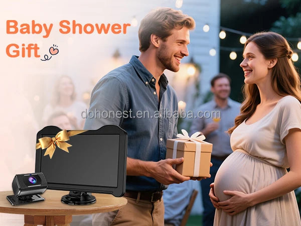 7 Inch 1080P Baby Car Camera 150° Wide Angle Night Vision USB Powered for Infant