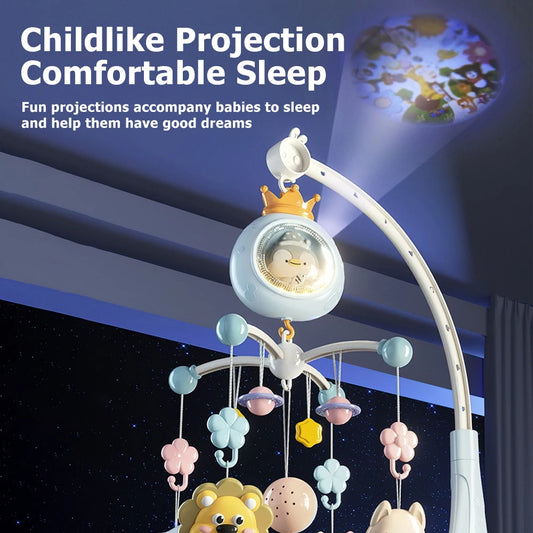 Remote Control Crib Mobile with Projector and Night Light