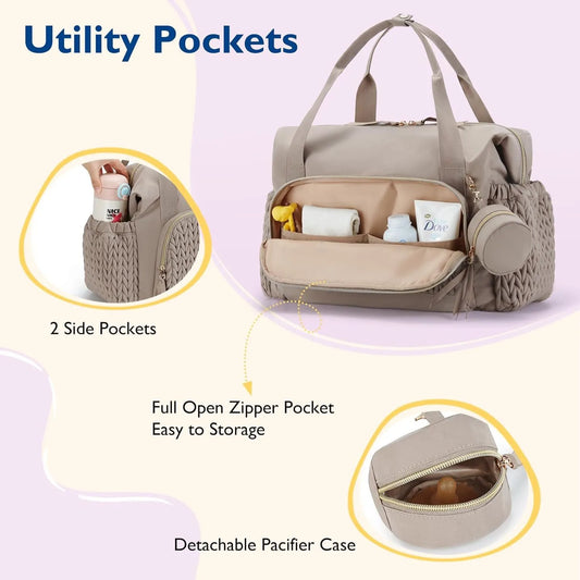 Lunelle Large Capacity Diaper Travel Bag