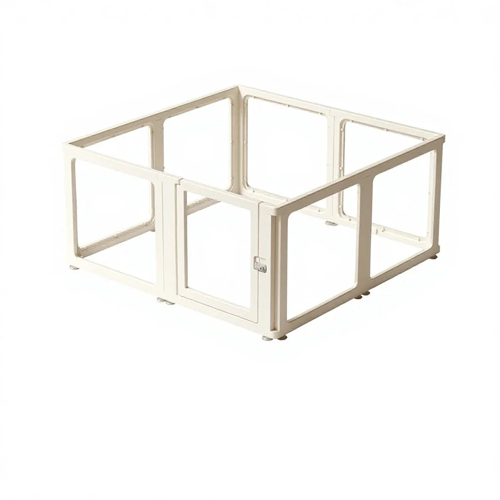 Transparent Acrylic Pet Playpen | Modern Indoor Dog & Cat Fence Enclosure