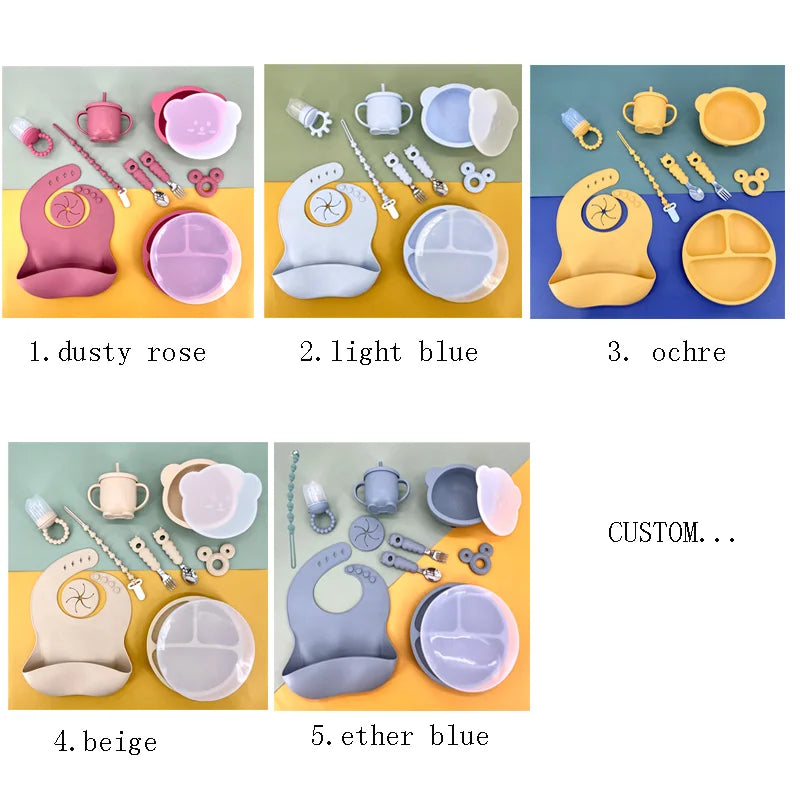 Baby Silicone Feeding Set