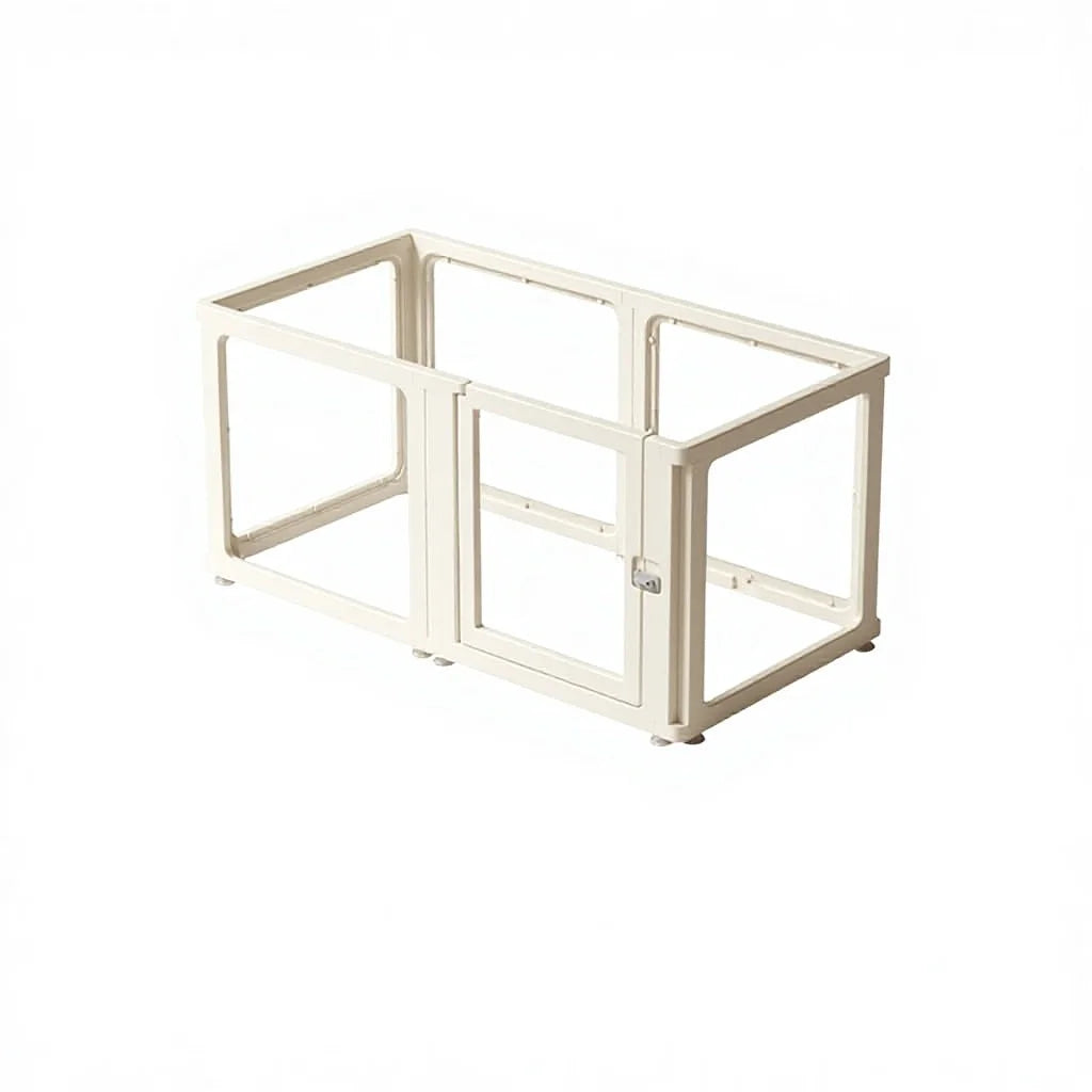 Transparent Acrylic Pet Playpen | Modern Indoor Dog & Cat Fence Enclosure