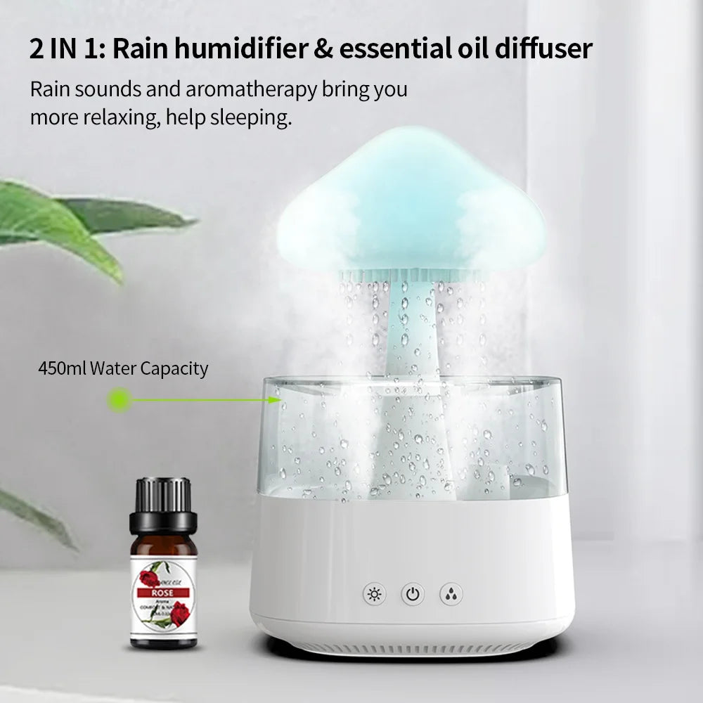 Lunelle Rain Cloud Humidifier & Aroma Diffuser