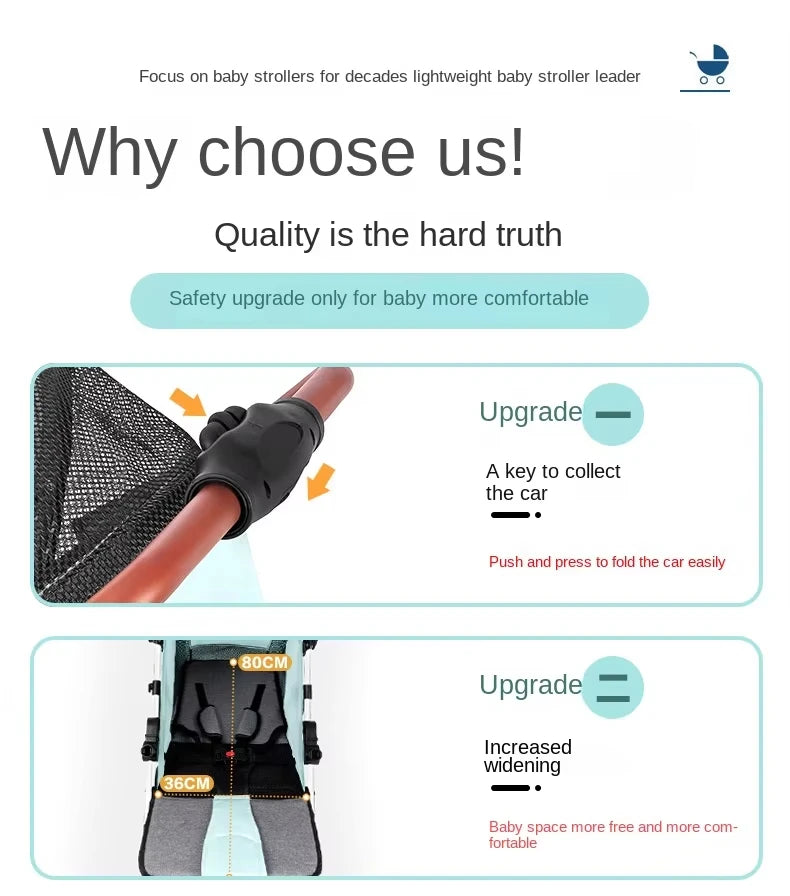 Luxury Foldable Baby Stroller