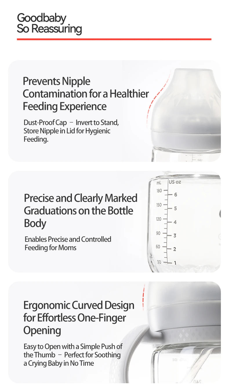 Platinum Series Glass Baby Bottle