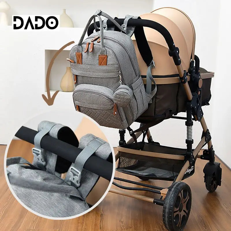 Multi-Function Diaper Backpack | Waterproof Baby Bag for Moms & Dads