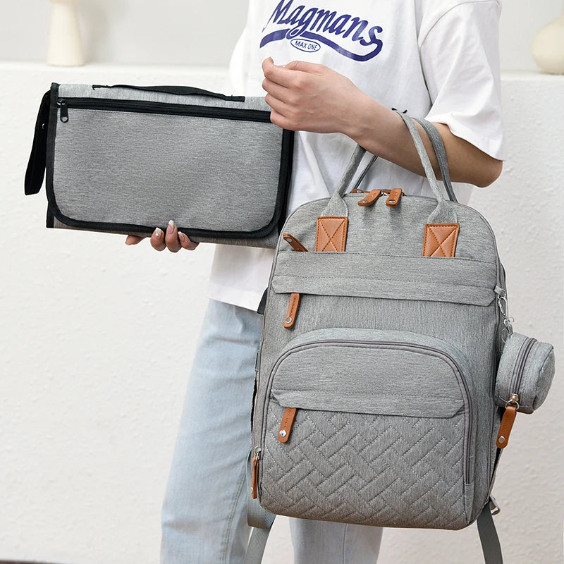 Multi-Function Diaper Backpack | Waterproof Baby Bag for Moms & Dads