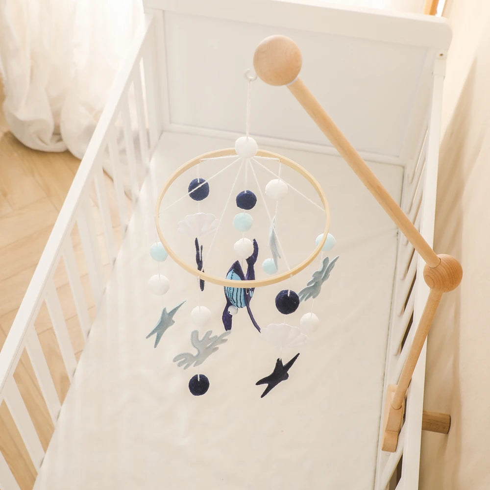 Whale Baby Crib Mobile