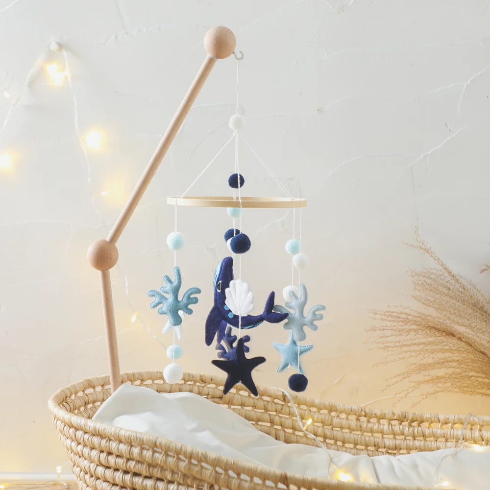Whale Baby Crib Mobile