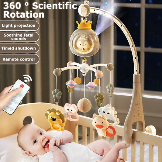 Remote Control Crib Mobile with Projector and Night Light
