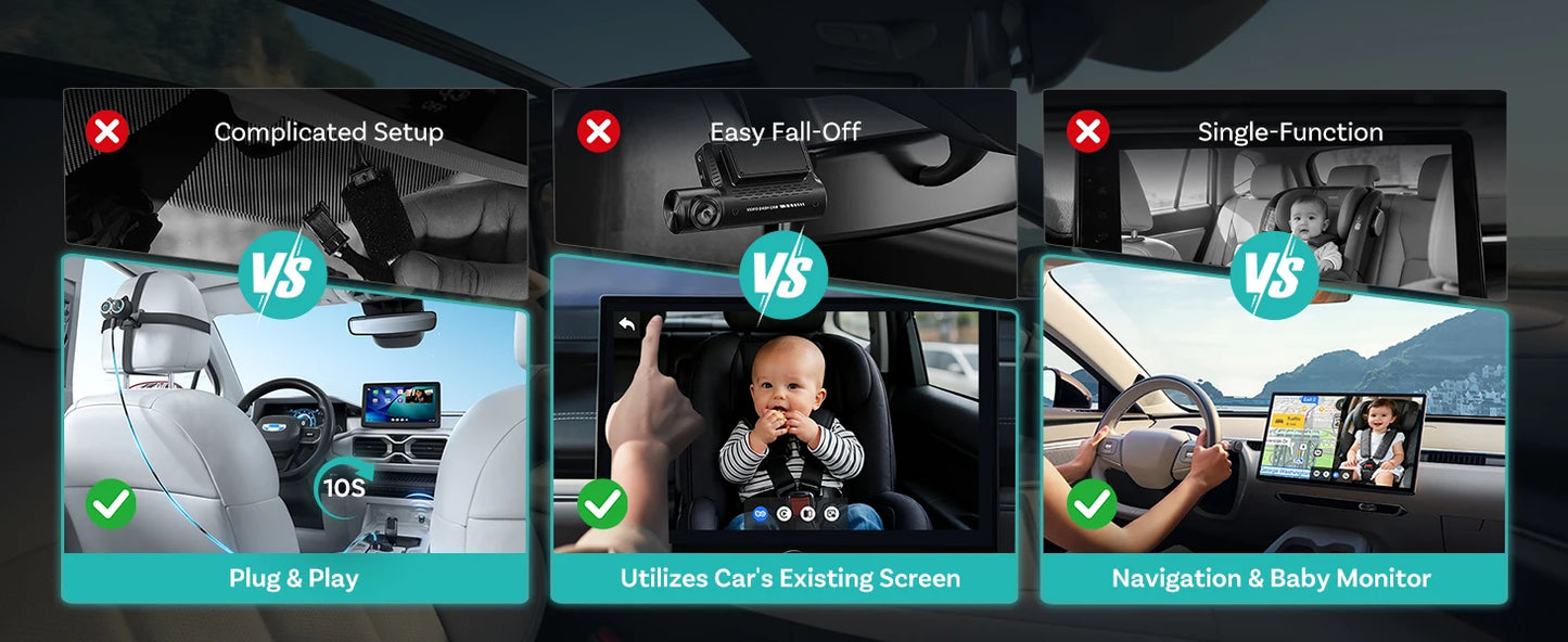 OTTOCAST Baby Car Camera Wireless Carplay