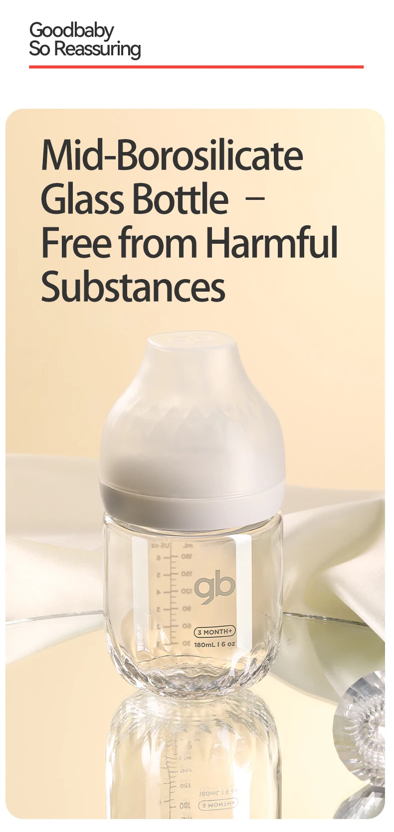 Platinum Series Glass Baby Bottle