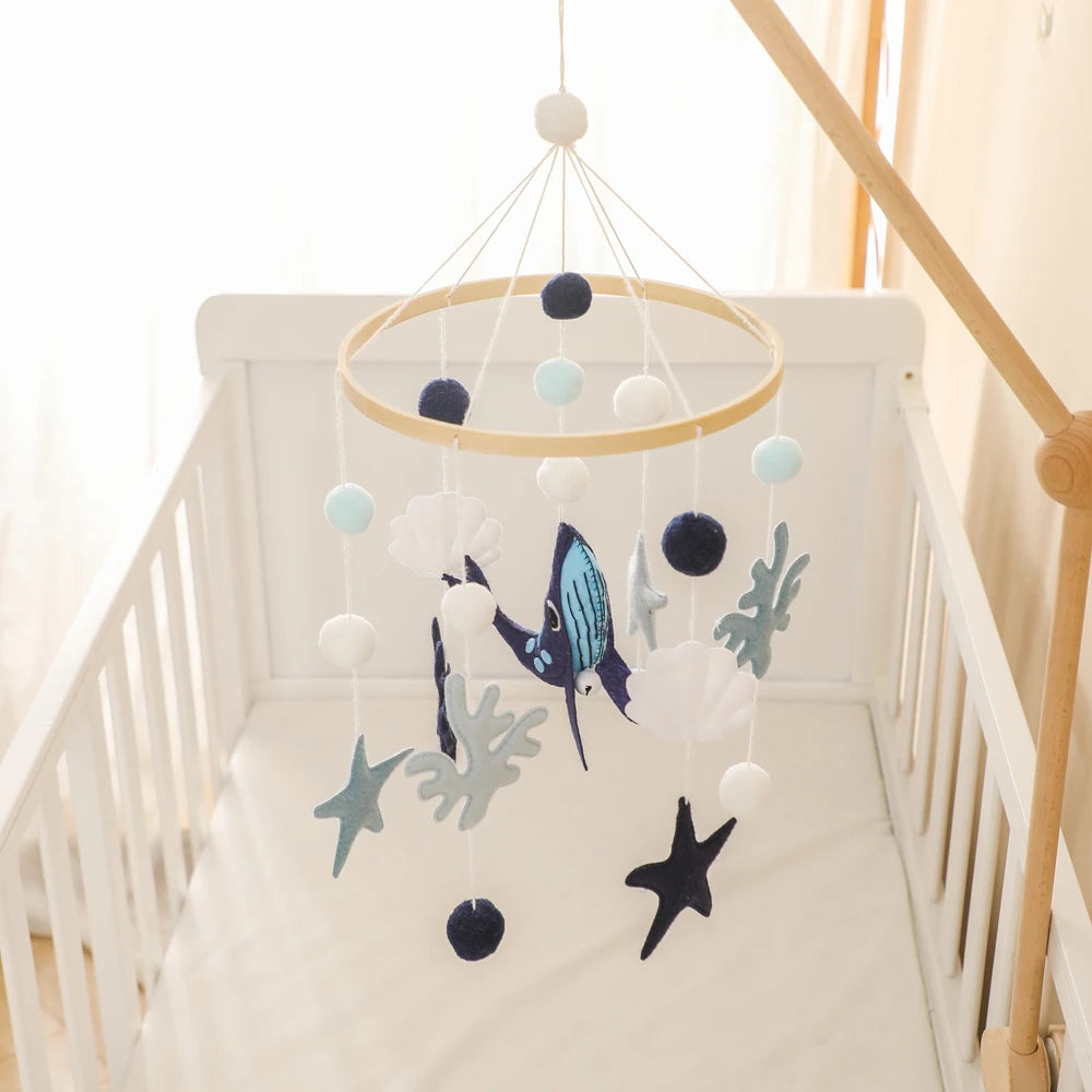 Whale Baby Crib Mobile
