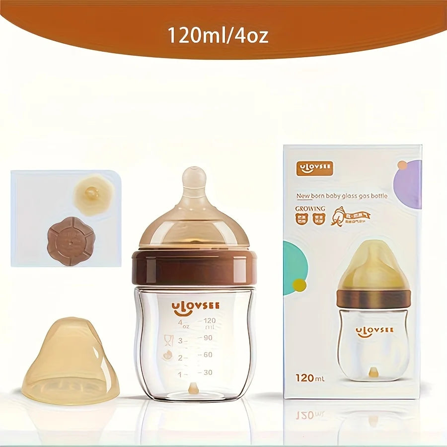 Premium Anti-Colic Glass Baby Bottle