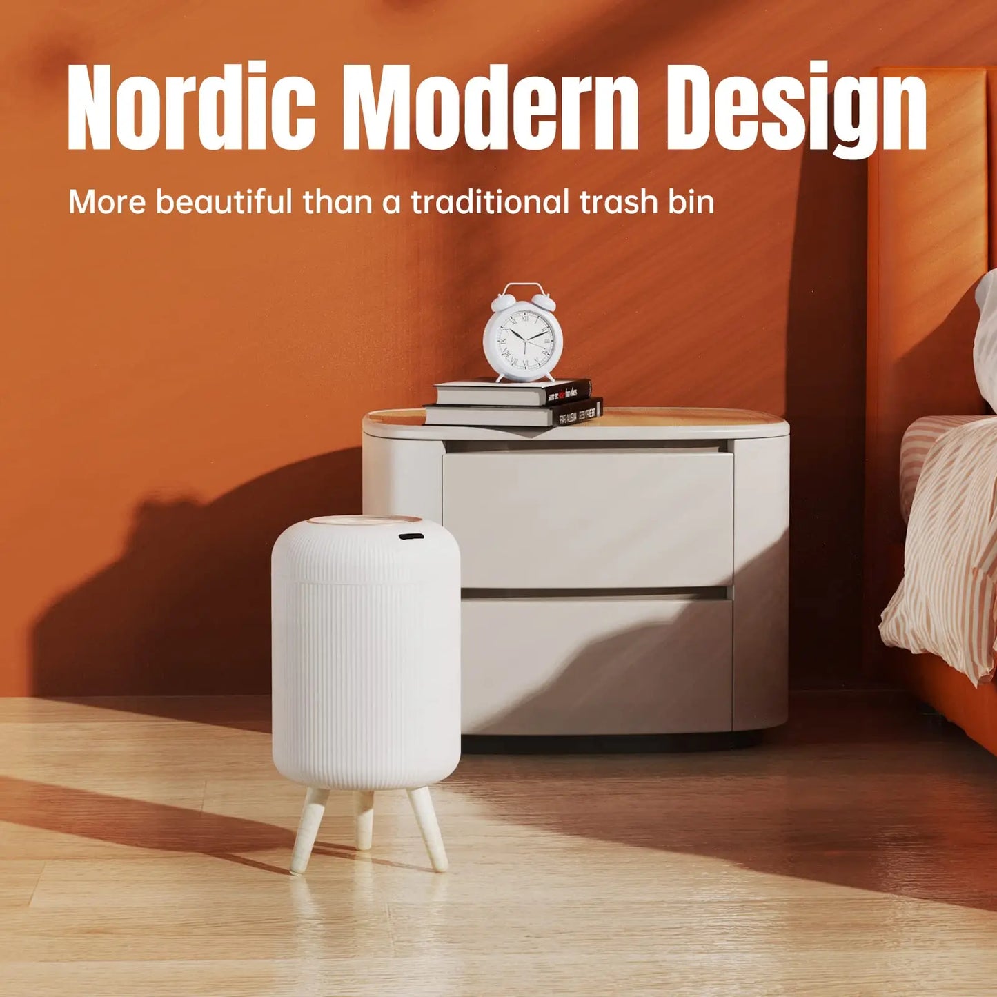 Touchless Motion Sensor Modern Trash Can
