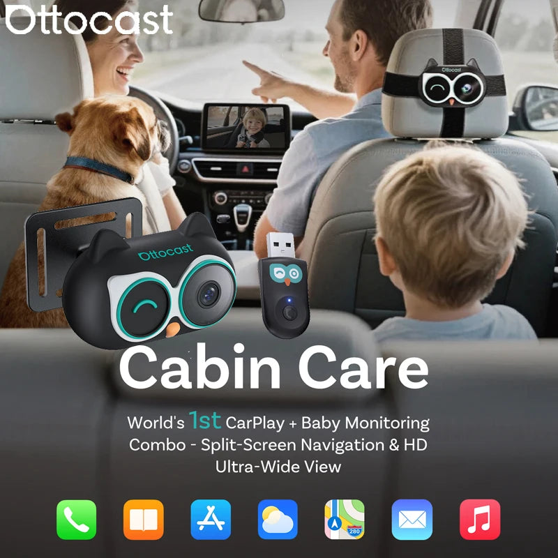 OTTOCAST Baby Car Camera Wireless Carplay