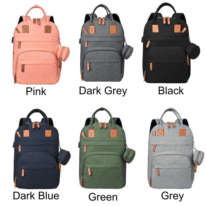 Multi-Function Diaper Backpack | Waterproof Baby Bag for Moms & Dads