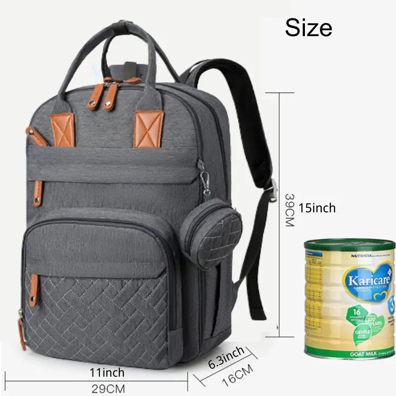 Multi-Function Diaper Backpack | Waterproof Baby Bag for Moms & Dads