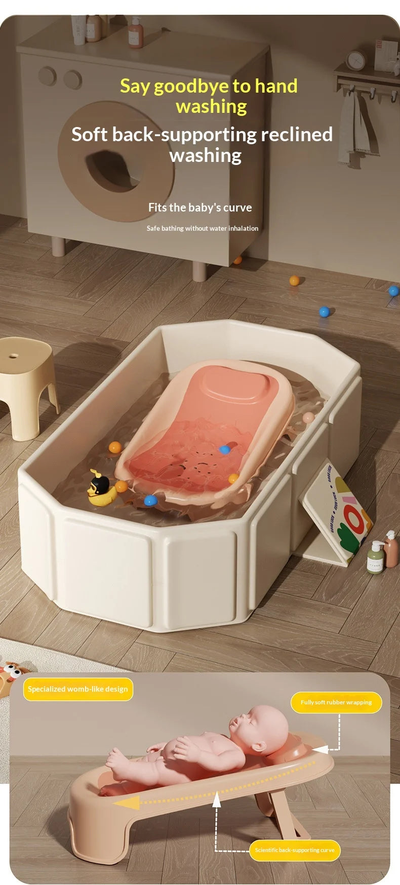 Foldable Baby Bathtub