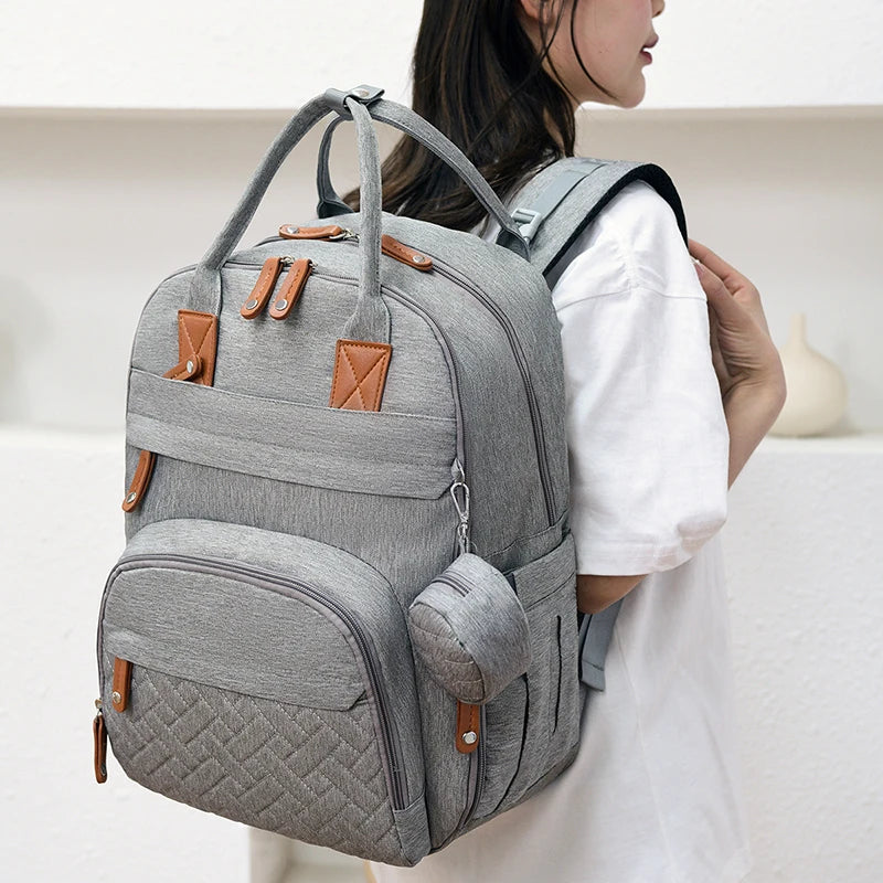 Multi-Function Diaper Backpack | Waterproof Baby Bag for Moms & Dads