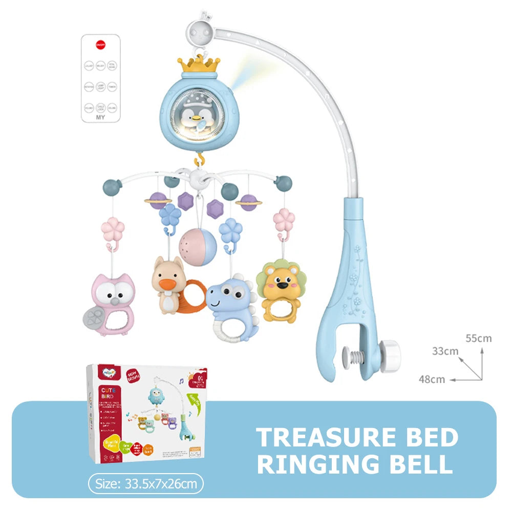 Remote Control Crib Mobile with Projector and Night Light