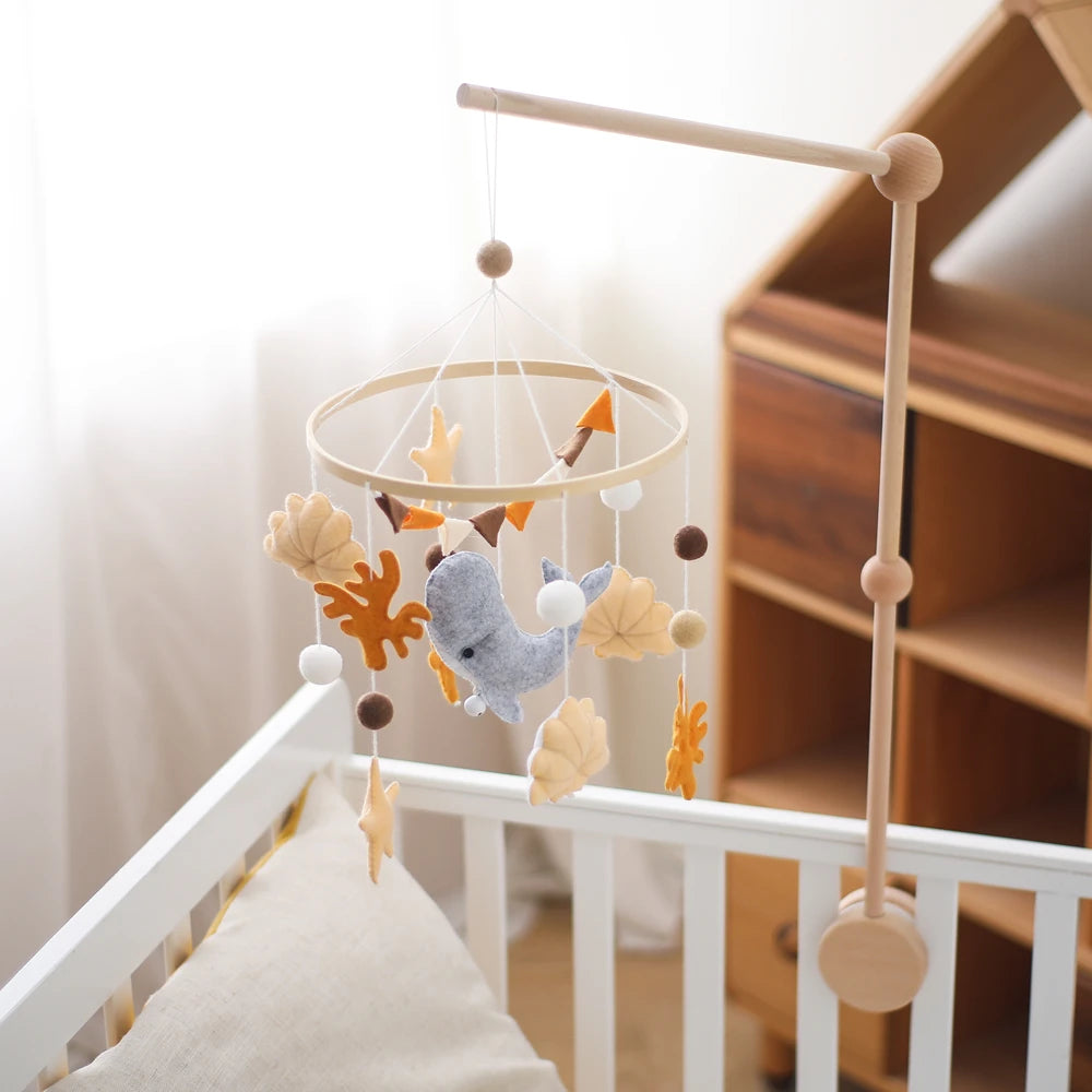 Whale Baby Crib Mobile