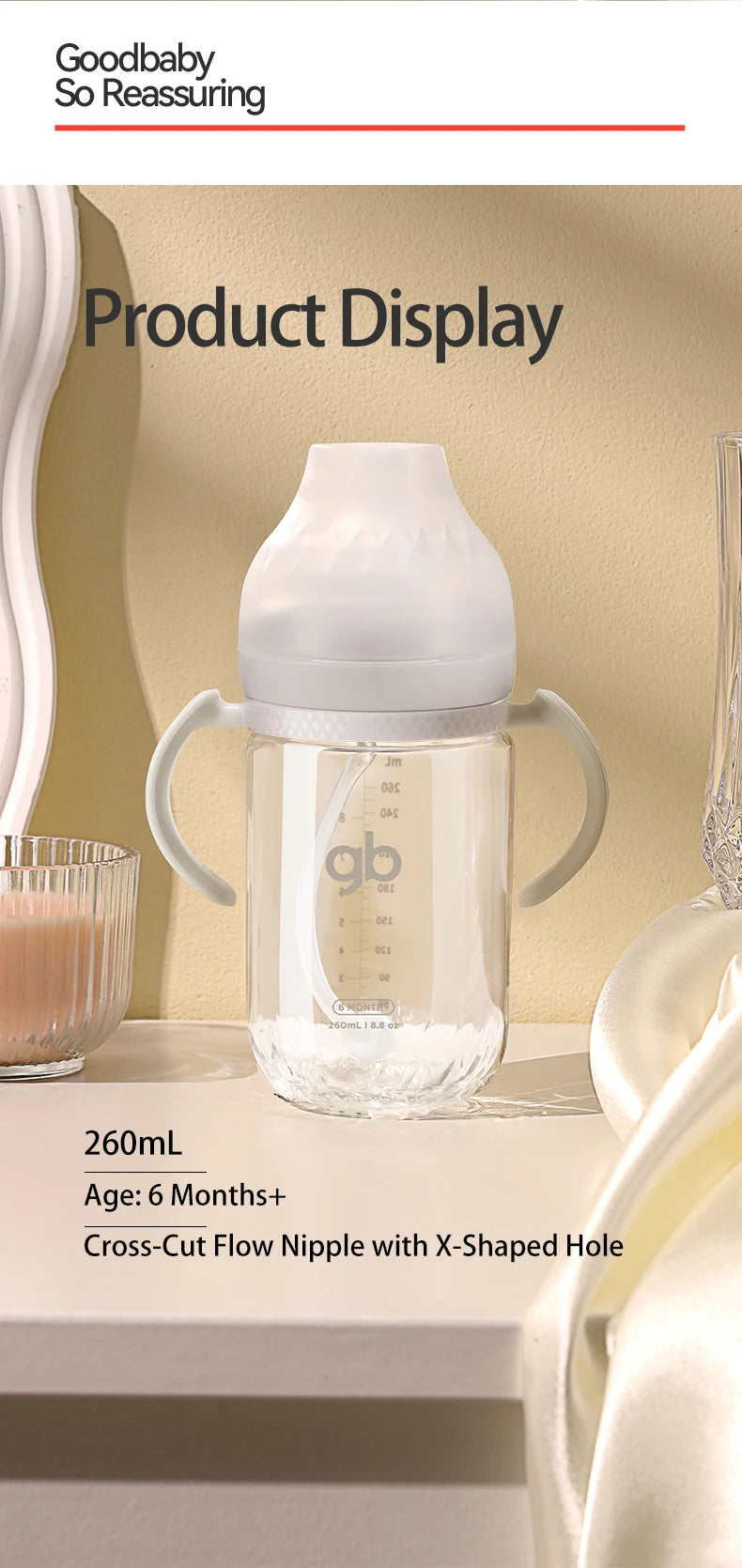 Platinum Series Glass Baby Bottle