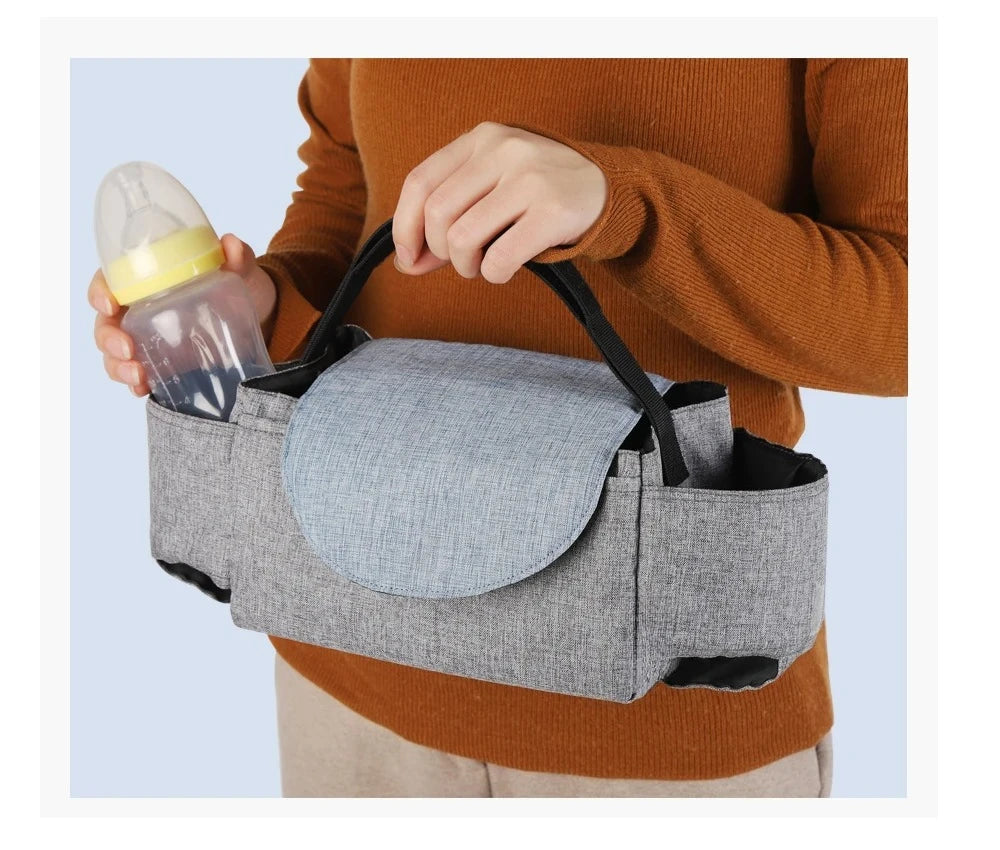 Insulated Baby Bottle Storage Bag | Portable Diaper & Stroller Organizer