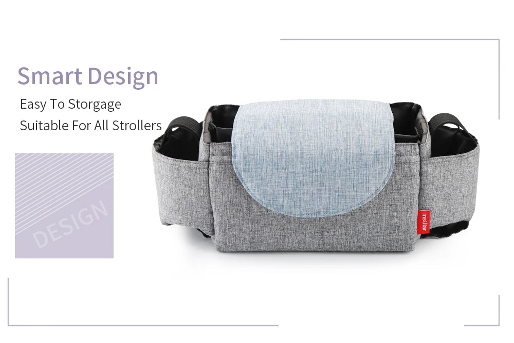 Insulated Baby Bottle Storage Bag | Portable Diaper & Stroller Organizer