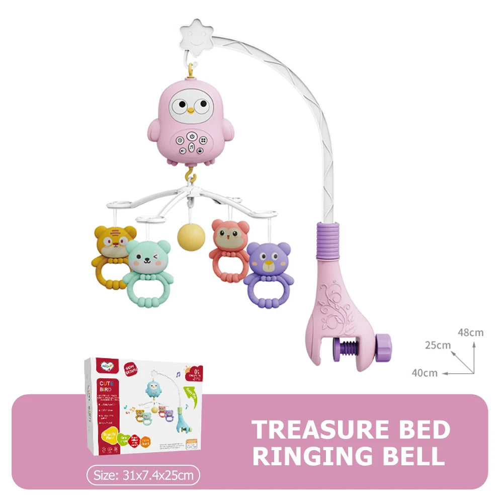 Remote Control Crib Mobile with Projector and Night Light