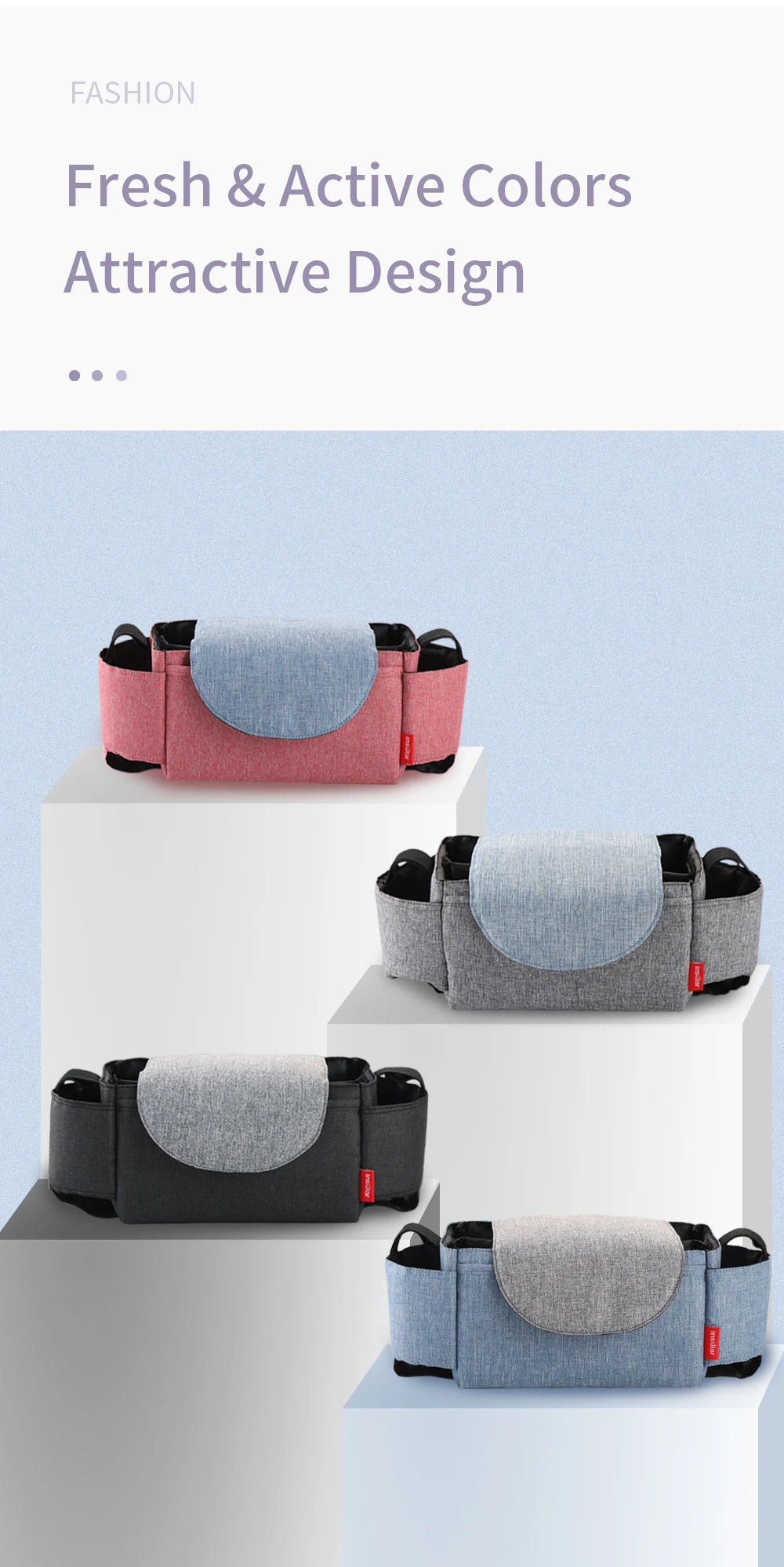 Insulated Baby Bottle Storage Bag | Portable Diaper & Stroller Organizer