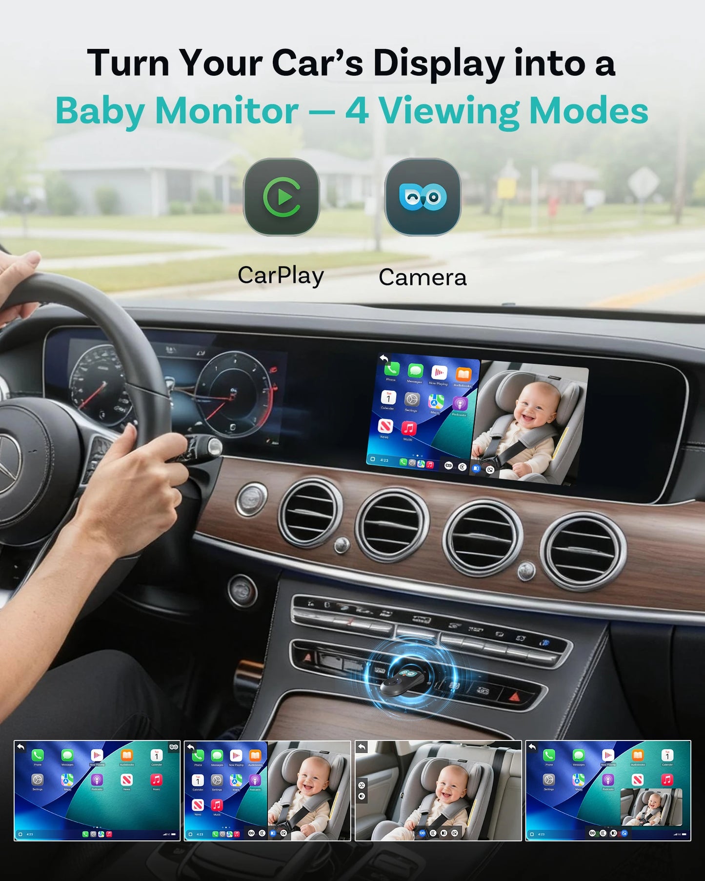 OTTOCAST Baby Car Camera Wireless Carplay