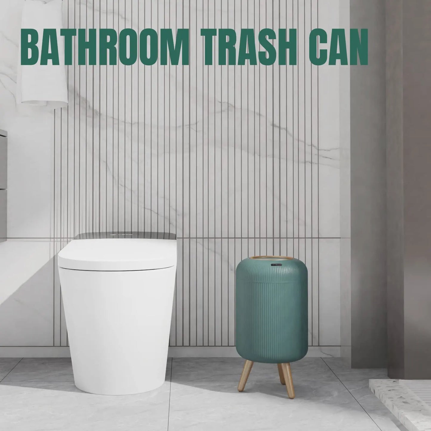 Touchless Motion Sensor Modern Trash Can