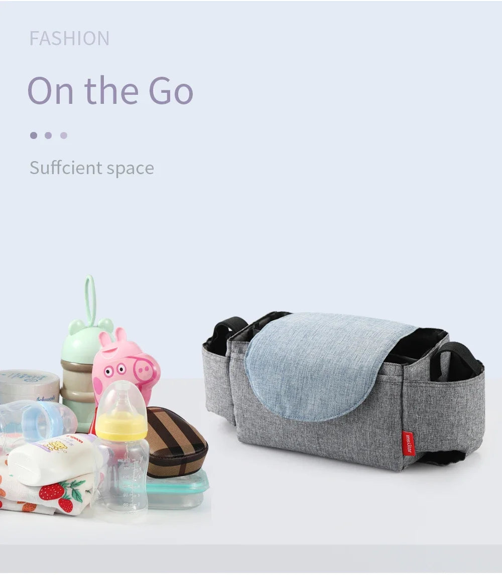 Insulated Baby Bottle Storage Bag | Portable Diaper & Stroller Organizer