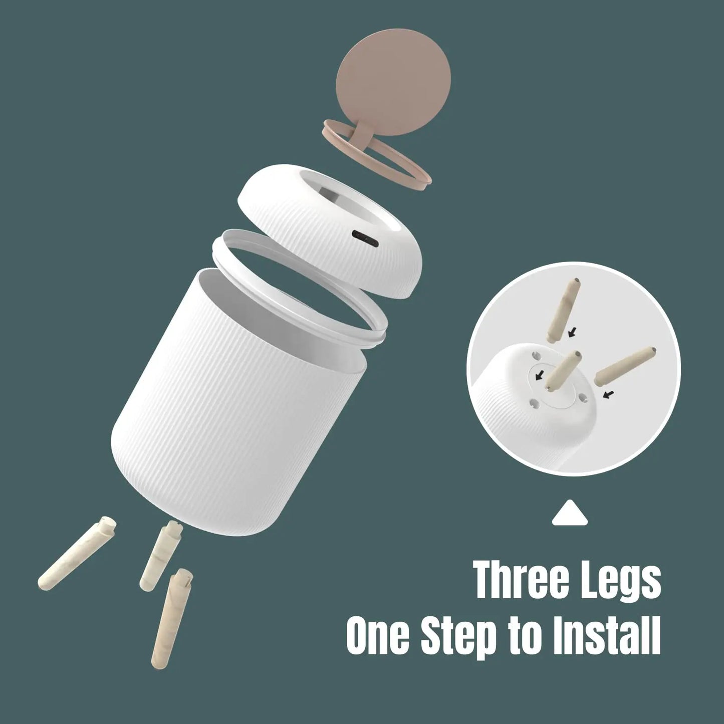 Touchless Motion Sensor Modern Trash Can