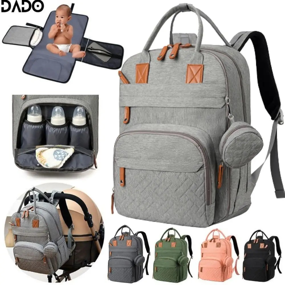 Multi-Function Diaper Backpack | Waterproof Baby Bag for Moms & Dads