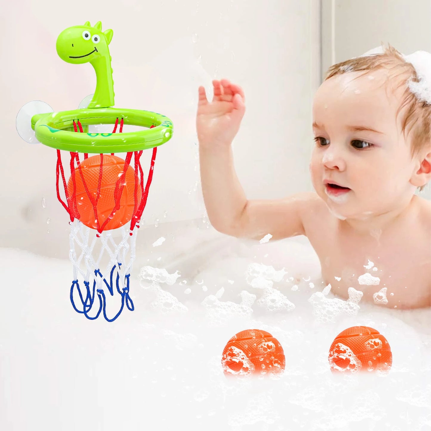 Baby Bath Toy Suction Basketball Hoop