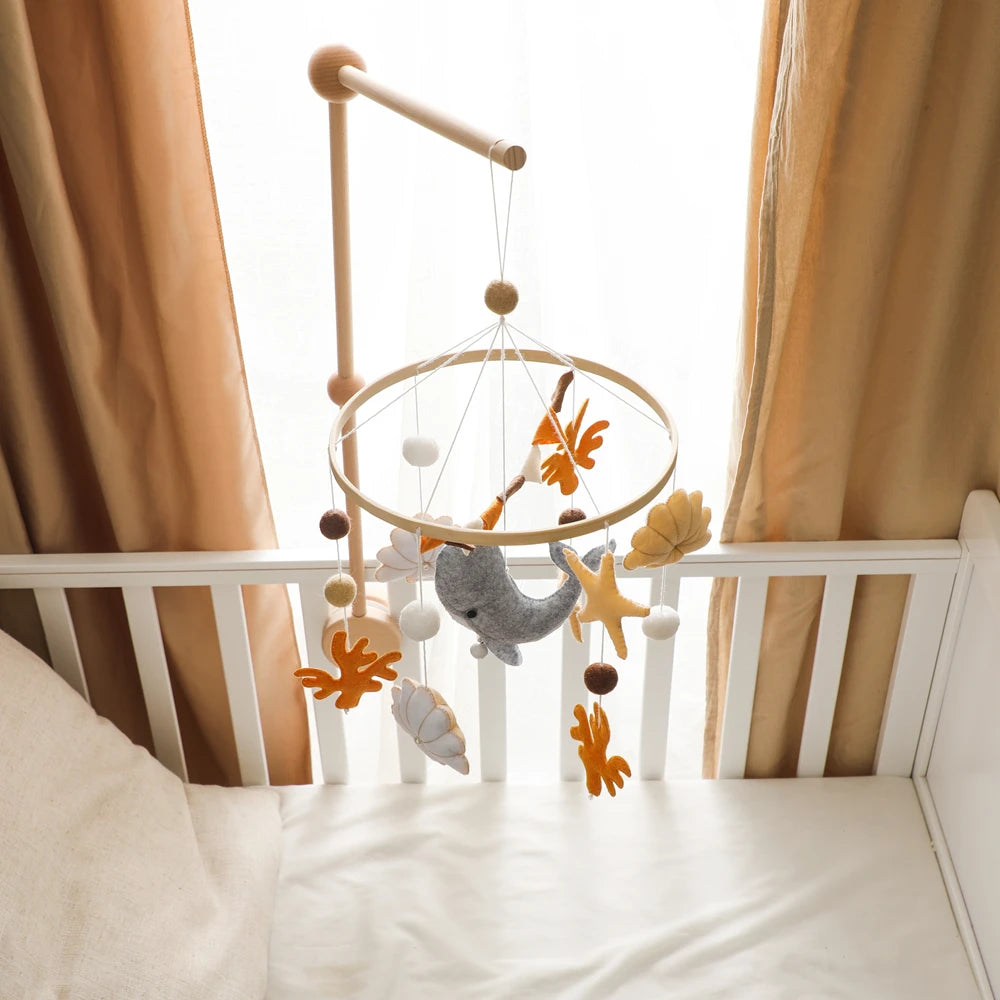 Whale Baby Crib Mobile