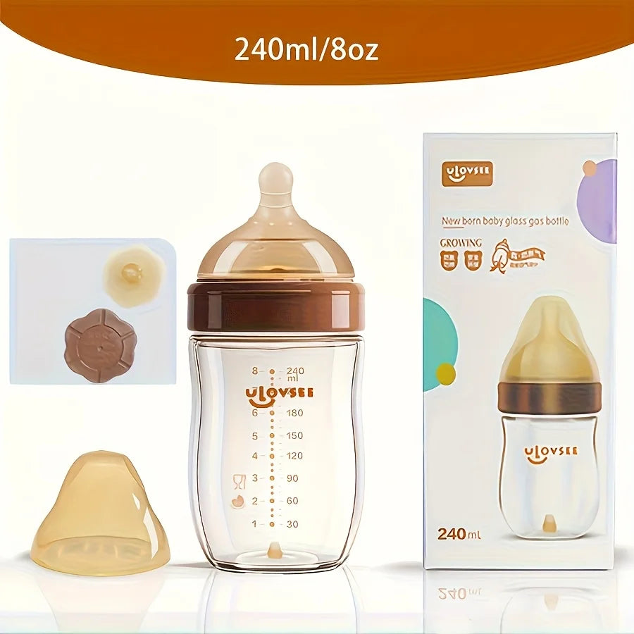 Premium Anti-Colic Glass Baby Bottle