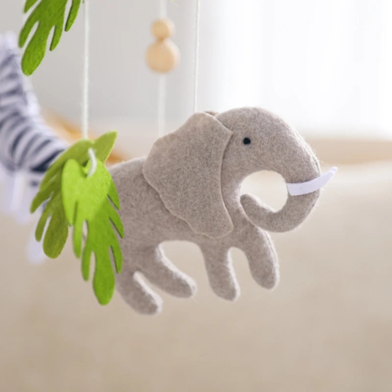 Wooden Baby Crib Mobile & Rattle Toy
