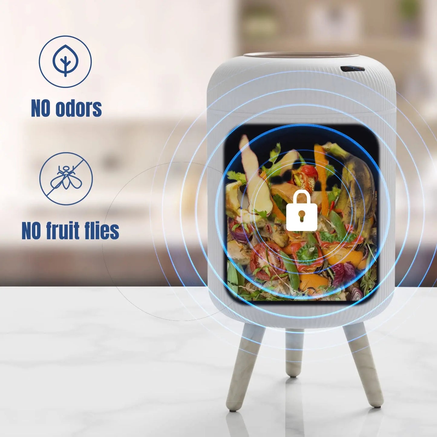 Touchless Motion Sensor Modern Trash Can