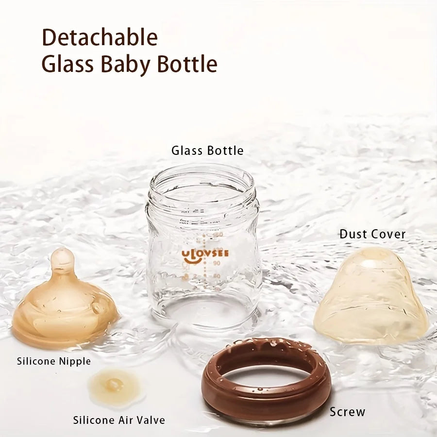Premium Anti-Colic Glass Baby Bottle