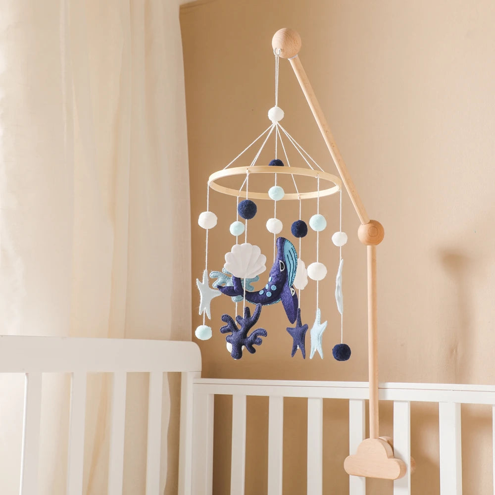 Whale Baby Crib Mobile