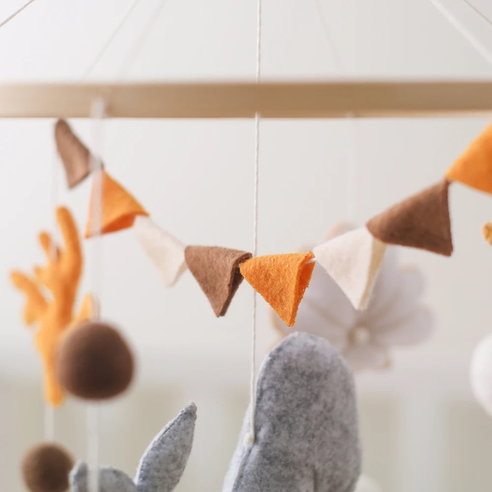 Whale Baby Crib Mobile