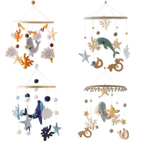 Whale Baby Crib Mobile