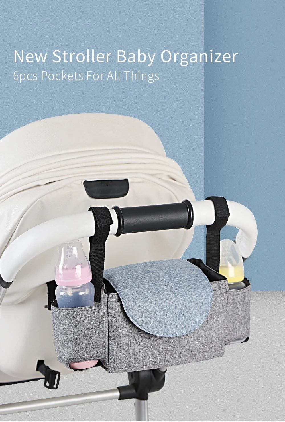 Insulated Baby Bottle Storage Bag | Portable Diaper & Stroller Organizer