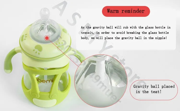 Newborn Baby Glass Bottle