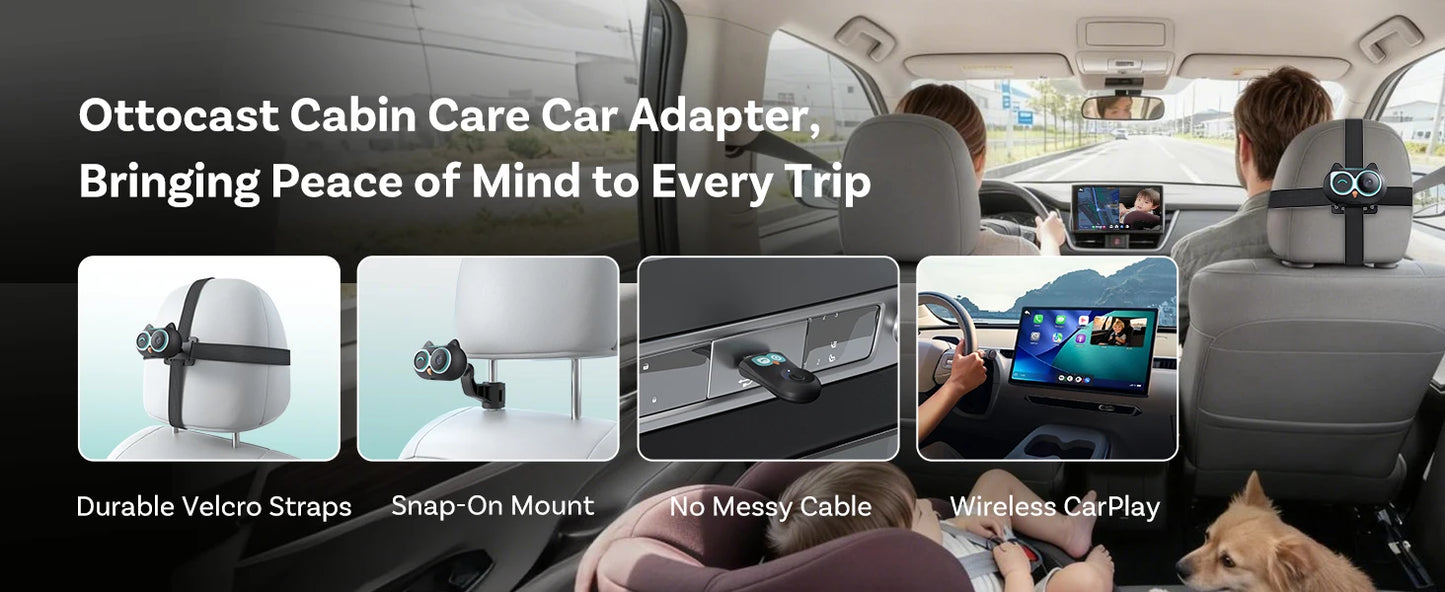 OTTOCAST Baby Car Camera Wireless Carplay