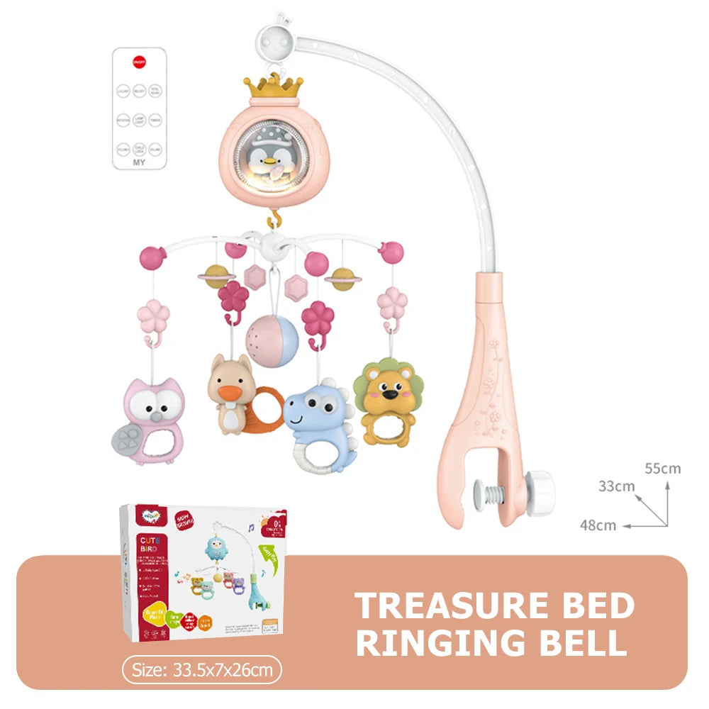 Remote Control Crib Mobile with Projector and Night Light