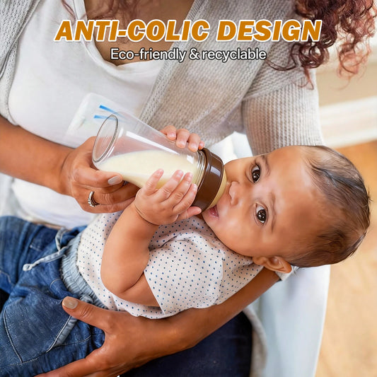 Premium Anti-Colic Glass Baby Bottle